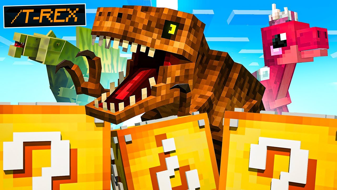 Me ENFRENTO a DINOSAURIOS con LUCKY BLOCKS