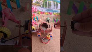 🔥 Mini Cement Mixer Machine Working! | Amazing Mini Construction Project #Shorts