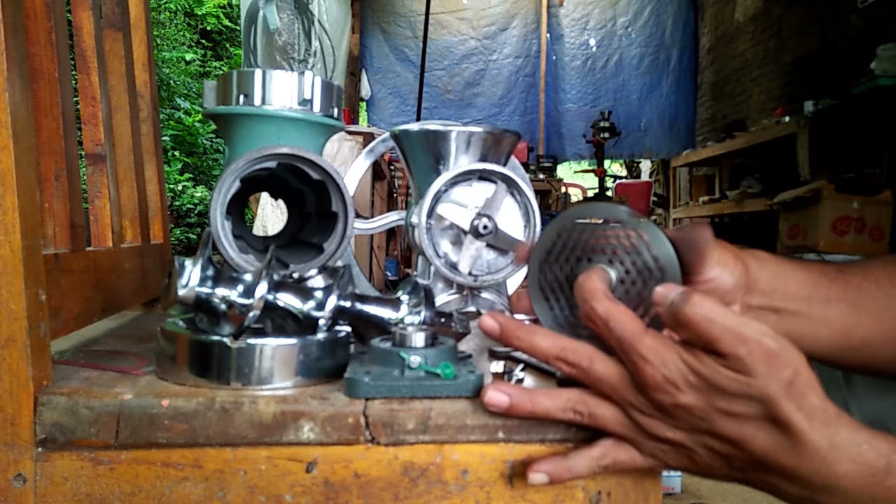 Mesin giling daging/pellet putarannya berat!!!.... Iniliah solusinya.