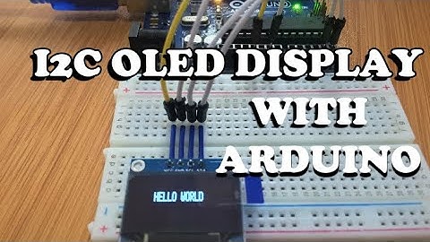 HOW TO USE THE SSD1306 OLED DISPLAY  WITH ARDUINO