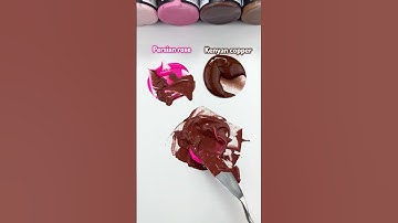 🎨Mixing pink neon and brown!🌈 #shorts #short #tiktok #asmr #colormixing #creativecolor