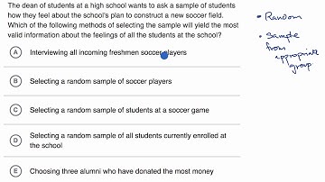 Random sampling | Worked example | Praxis Core Math | Khan Academy
