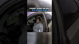 Caught going 106mph in a school zone😳 #shorts #cops