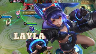 LAYLA GAMEPLAY | SOLO PLAYER | MOBILE LEGENDS