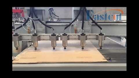 FASTCUT MULTI HEAD CNC ROUTER WORKING VIDEO