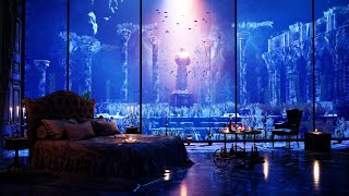 Aquarium Bedroom | Under the Sea Living | Relaxing Underwater and Bubbling Sounds for Sleep | 11 hrs