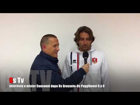 Gs Tv - intervista a mister Consonni dopo Grosseto-Poggibonsi 0 a 0