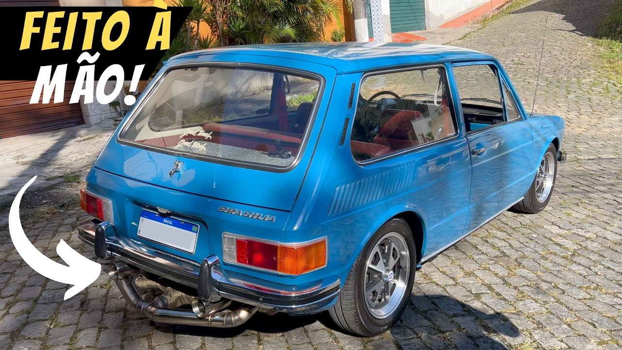 VW BRASILIA 1976 AZUL ORIENTE - MONTADA COM PEÇAS RARAS ESCOLHIDAS