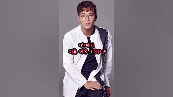 연예인 이혼 이유 TOP 5 #연예인