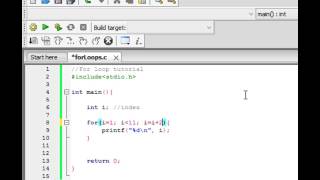 C Programming Tutorial - For Loops
