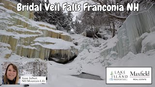 A Silent Winter Hike to Frozen Bridal Veil Falls | Franconia Notch, NH