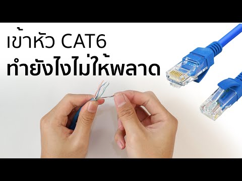 วิธีการเข้าสายแลน CAT6 - ทำยังไงไม่ให้พลาด?