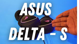 ASUS ROG Delta S Gaming Headset Air Powered Noise Cancelling Headsets Review.