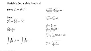 MATH 171 ODEs