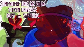 Somewhere only we know | Ruby x Sapphire | Speedpaint
