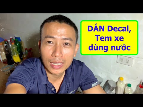 Video Hướng dẫn dán Decal, Tem xe bằng nước. - youtube