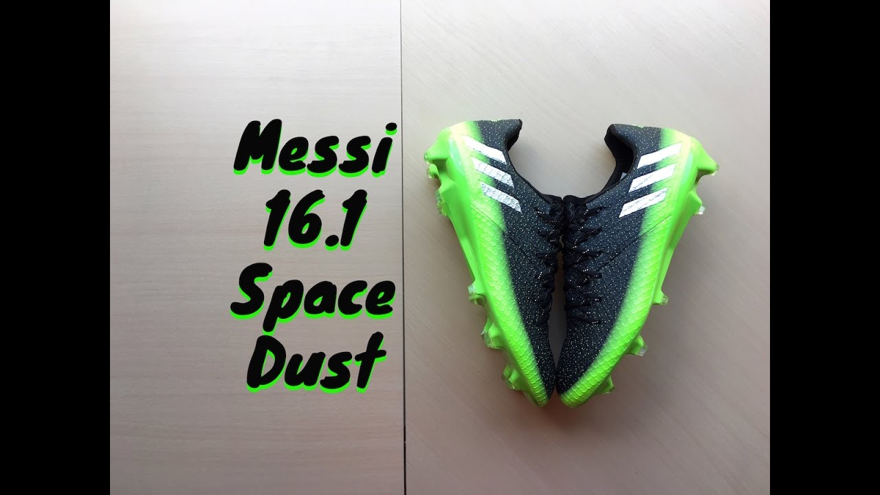 Messi 16.1 Space Dust Black and Green