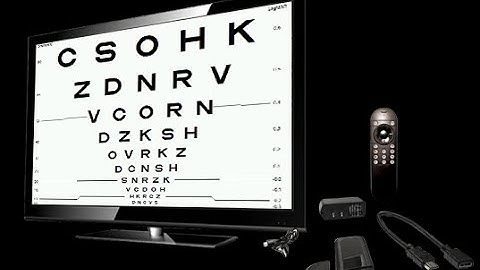 How a vision chart dongle elite can work with any monitor? digital lcd vision chart with remote .