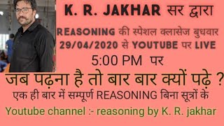 Reasoning by KR Jakhar