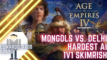 [Age of Empires 4] 1v1 Skirmish - Mongols vs Delhi Hardest AI