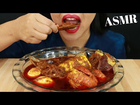 MUSSELS & GIANT PRAWNS IN BLOVES SAUCE ~ ASMR (No Talking) Eat Life With Kimchi