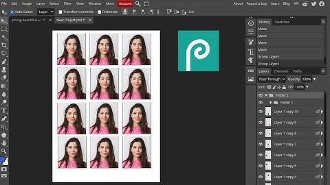 Passport size photo kaise banaye photopea me// passport size photo editing #photopea # photoediting