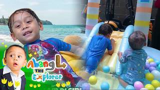 Very Caring Brother L Invites His Two Little Sisters To Play  Brother L The Explorer  Episode 136