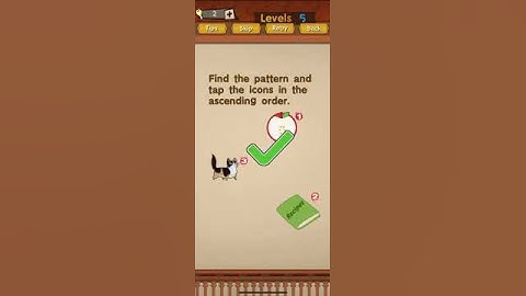 Super Brain Level 5 Find the pattern and tap the icons in ascending order
