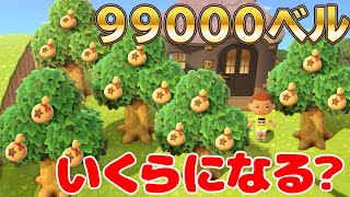 【カズ森】検証99000ベル×5本はいくらになる？あつまれどうぶつの森 PART183