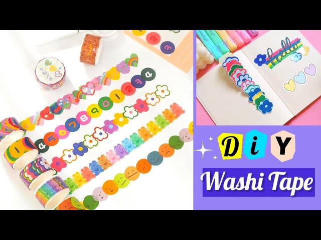 Colorful Kawaii Flower Washi Tape Perfect Diy Scrapbooking - Temu