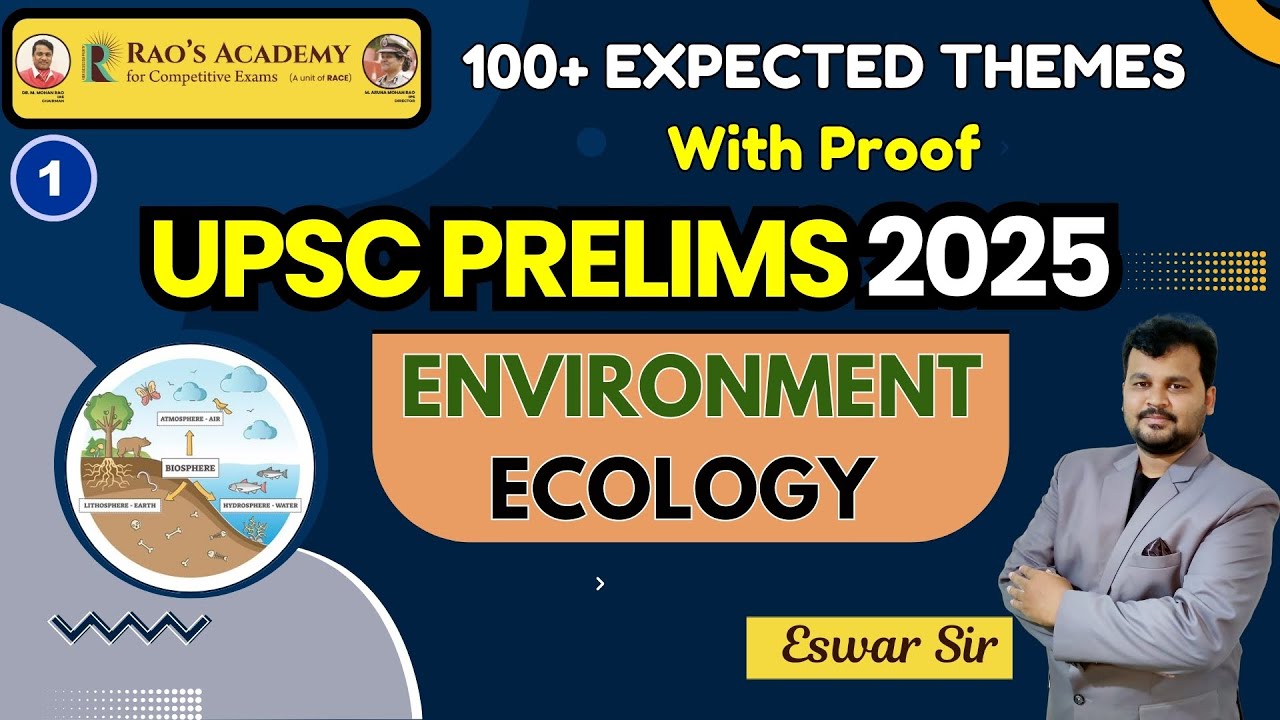 UPSC Prelims 2025 | Most Imp 100+ Environment & Ecology Themes | PT 365 ...