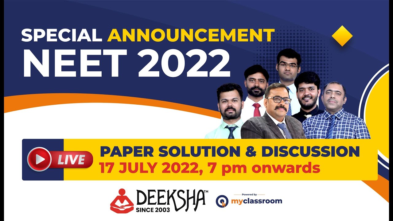 Special ANNOUNCEMENT for NEET 2022 Aspirants | By Deeksha Classes jodhpur