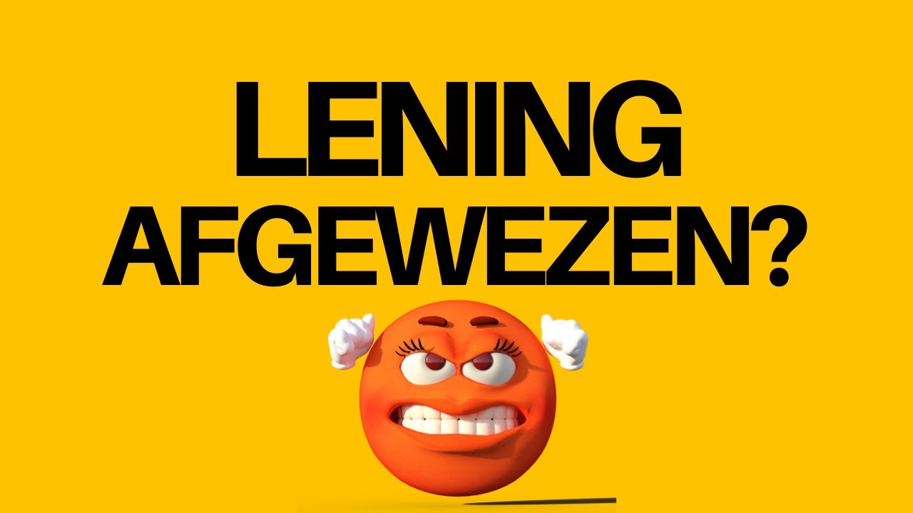 Lening afgewezen? Hier de oplossing