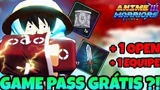 HOW TO COMPLETE THE SECRET QUEST AND GET A FREE GAME PASS IN ANIME WARRIORS 3 !
