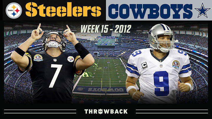 Ben & Romo Duel in Big D! (Steelers vs. Cowboys 2012, Week 15)