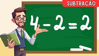 Como aprender a fazer contas | Matemática para crianças | Problemas de SUBTRAÇÃO simples | Números