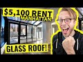 SEE a $5,100 GLASS Enclosed Luxury NYC apartment with a DECK!!