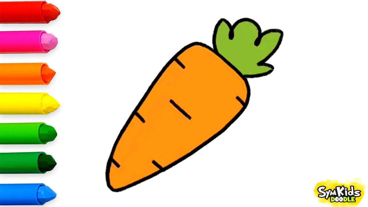 How to Draw a Carrot - YouTube