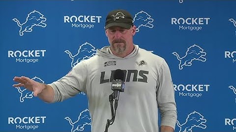 'It hurts' | Lions Head Coach Dan Campbell addresses media after playoff loss to Commanders