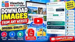 How to Download All Images from Any Website in Original Quality | ViewOnly PDF & ZIP Saver