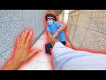 全力脱出‼︎警備員VSパルクール本気の猛ダッシュ‼︎*PARKOUR ESCAPE POV* 👮‍♀️🚨