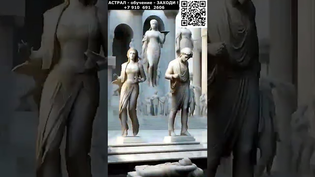 Танцы оживших статуй от ИИ. Арт нейросеть. фэнтези 