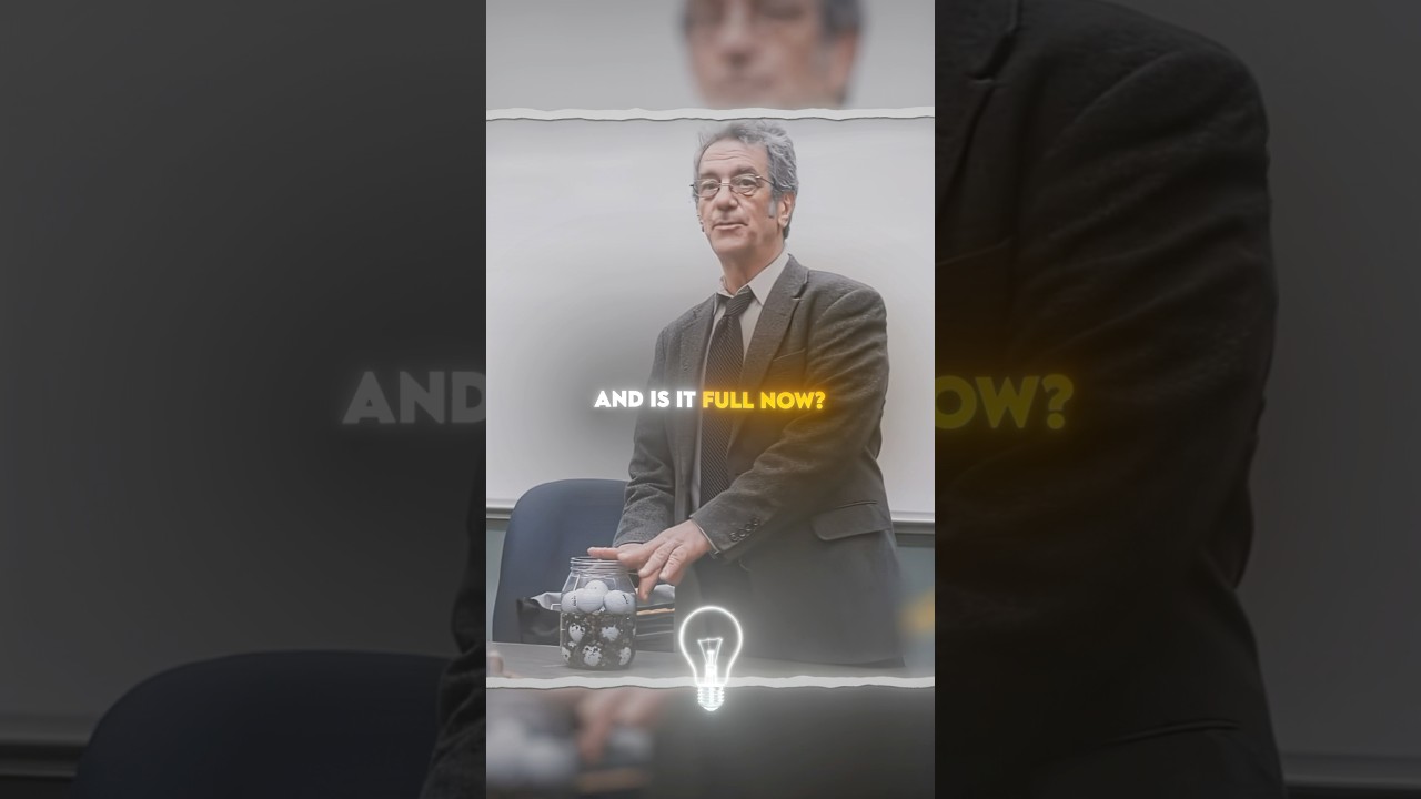 Professor explains life’s most important philosophy…💫📝