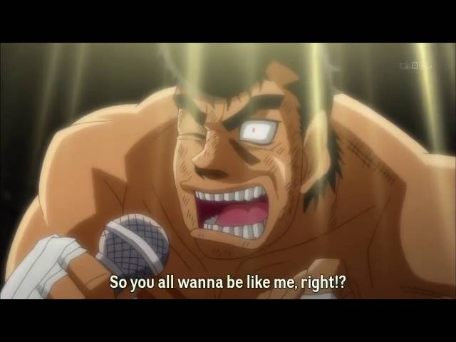 TAKAMURA ACKNOWLEDGES THE CROWD! (Eng Sub) - Hajime no Ippo New Challenger  Ep.25 