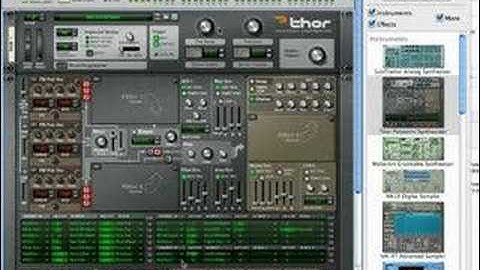 Reason 4: Thor Polysonic Synthesizer [Controller Panel]