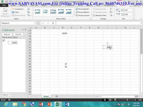 Microsoft Excel 2013(Clipboard Group )-Day 3 - YouTube