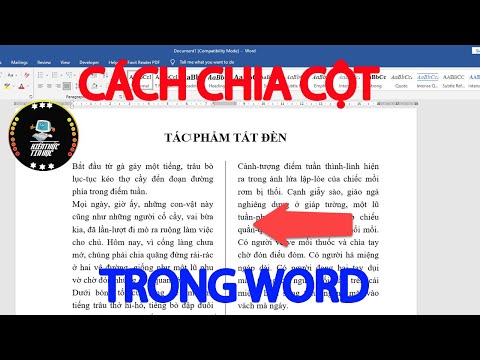 Cách chia cột trong Word cực dễ