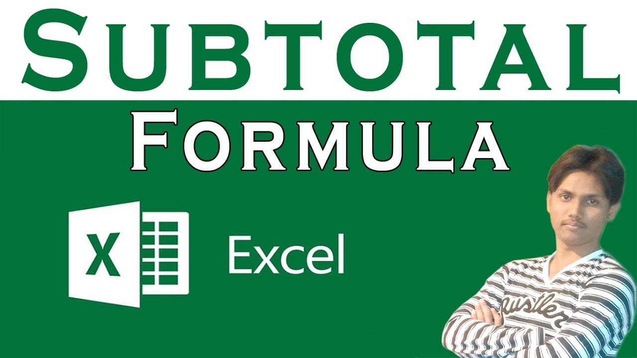 How To Use Subtotal In Microsoft Excel Tutorial In Urdu or Hindi - YouTube