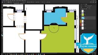 كورس الفوتوشوب المعماري - نماذج مما ستتعلمه إن شاء الله مع كورسات الريان