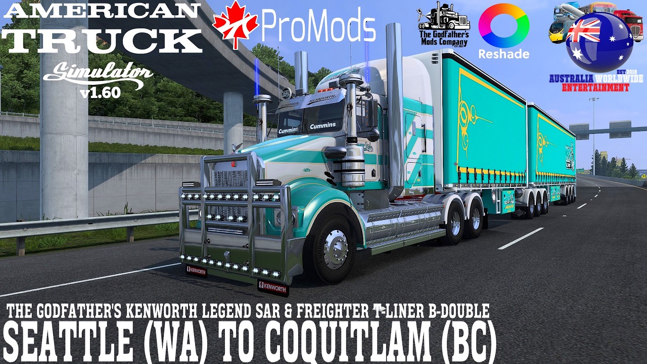 ATS 1.60 | Seattle (WA) To Coquitlam (BC) Pro Mods Canada